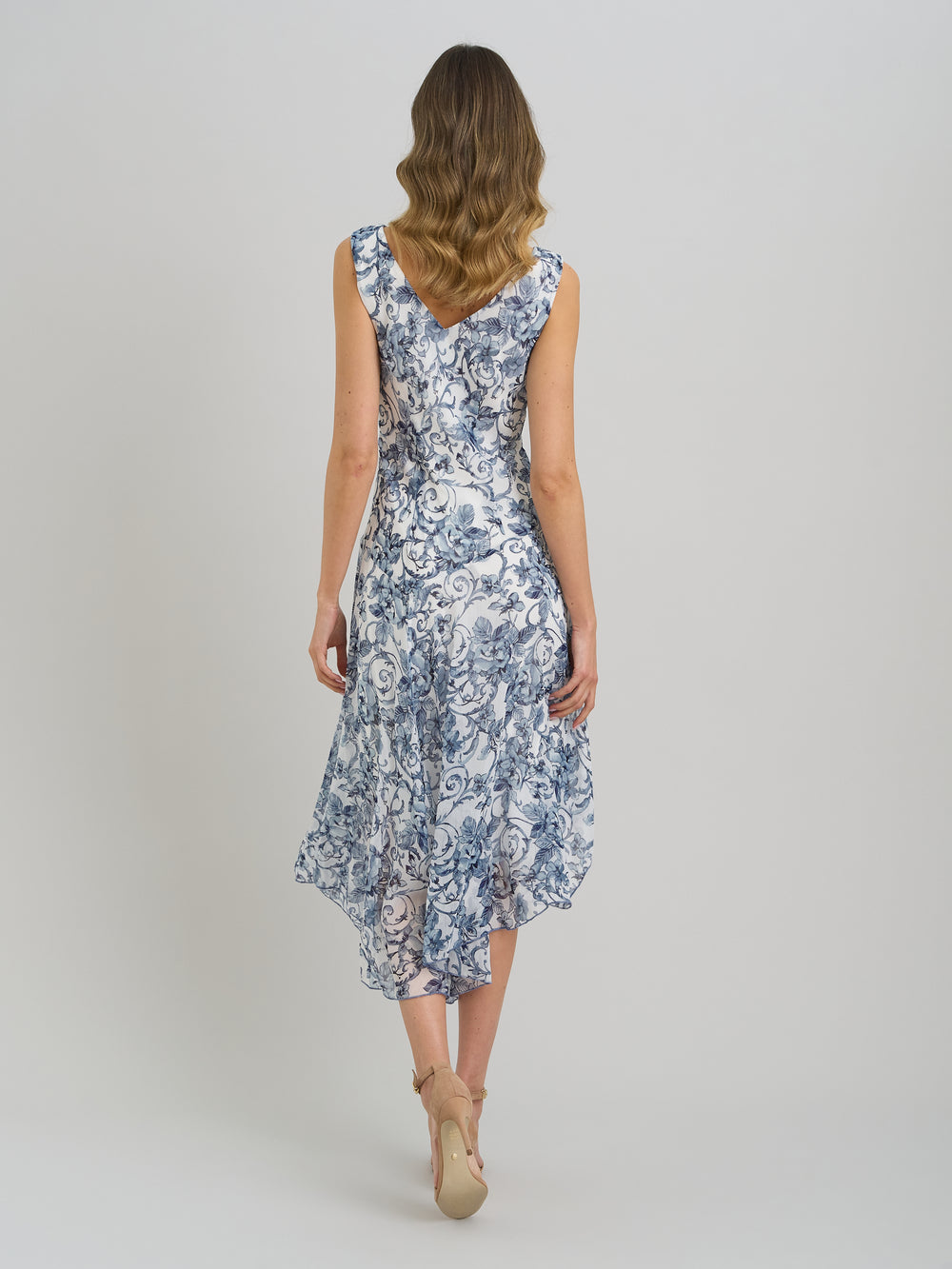 India Chiffon Print Dress