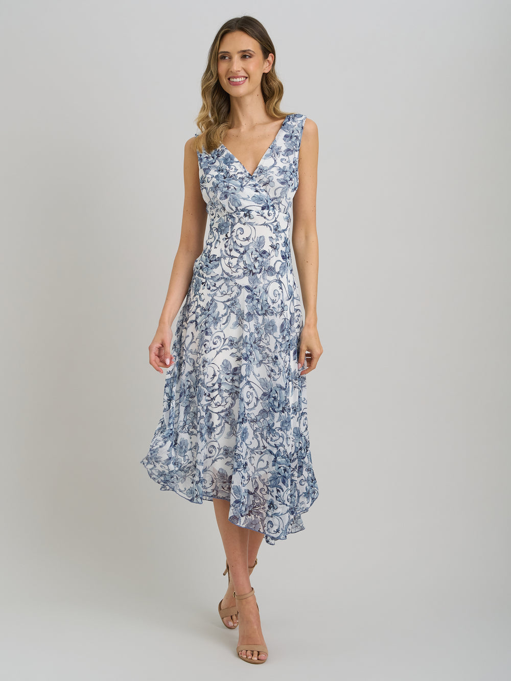 India Chiffon Print Dress