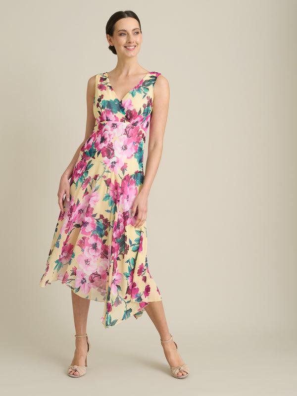 India Chiffon Print Dress
