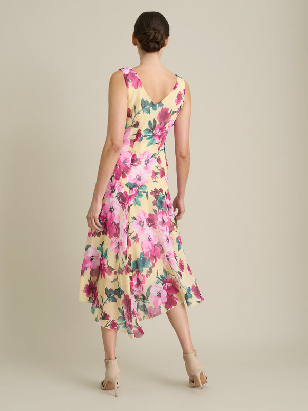 India Chiffon Print Dress