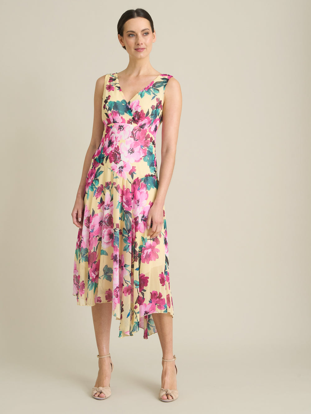 India Chiffon Print Dress