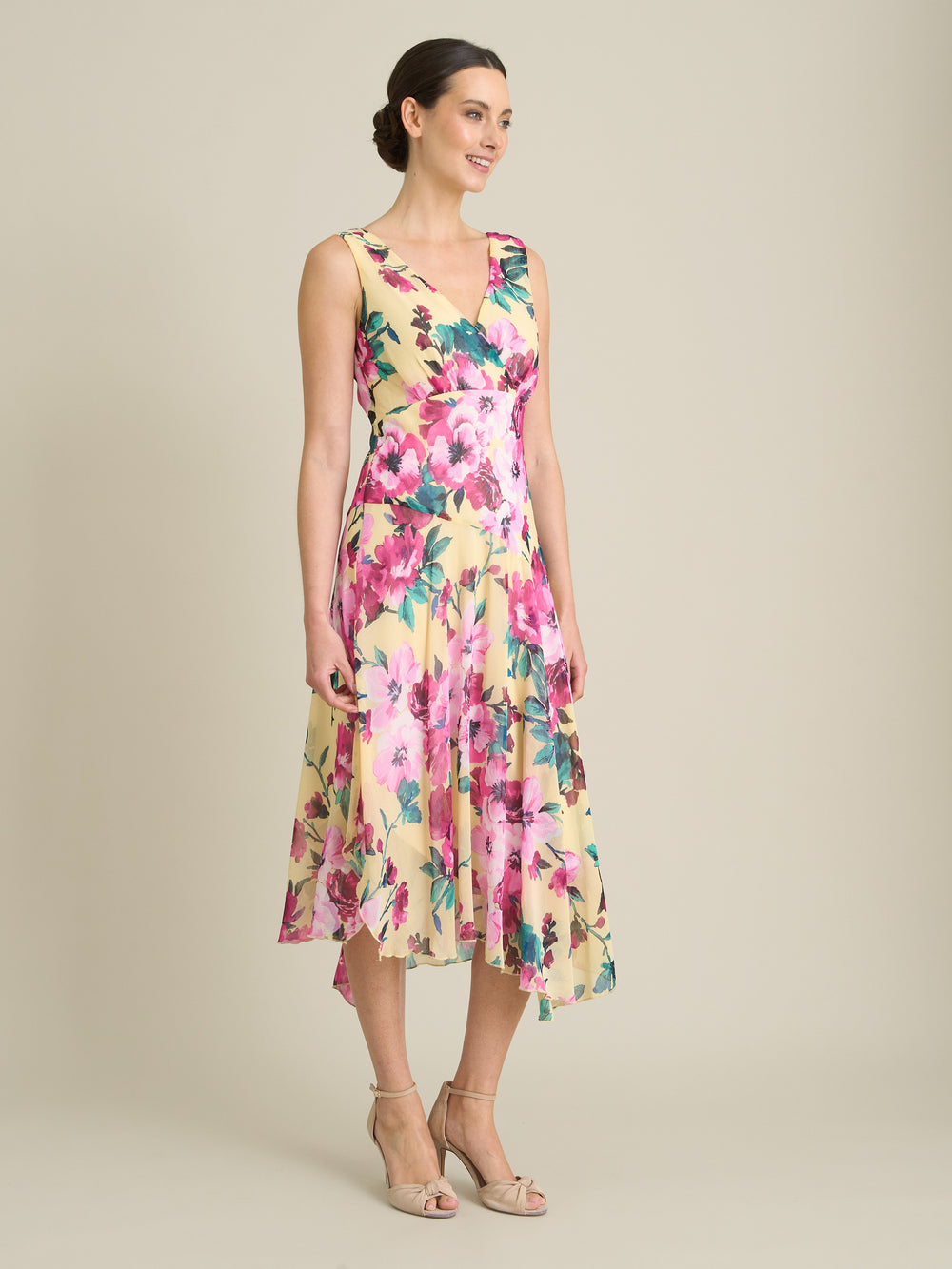 India Chiffon Print Dress