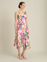 India Chiffon Print Dress