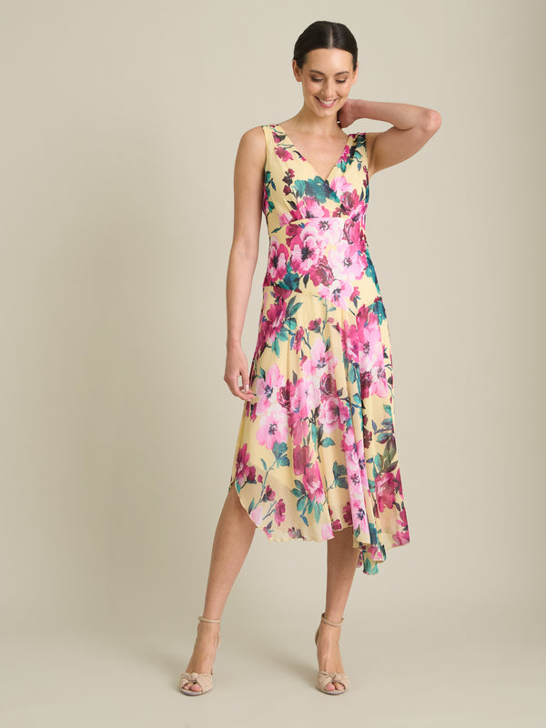 India Chiffon Print Dress
