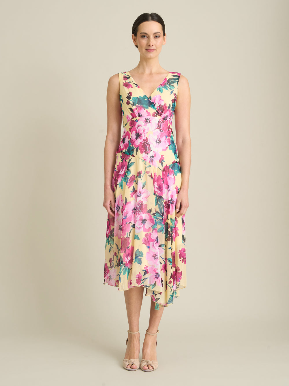 India Chiffon Print Dress