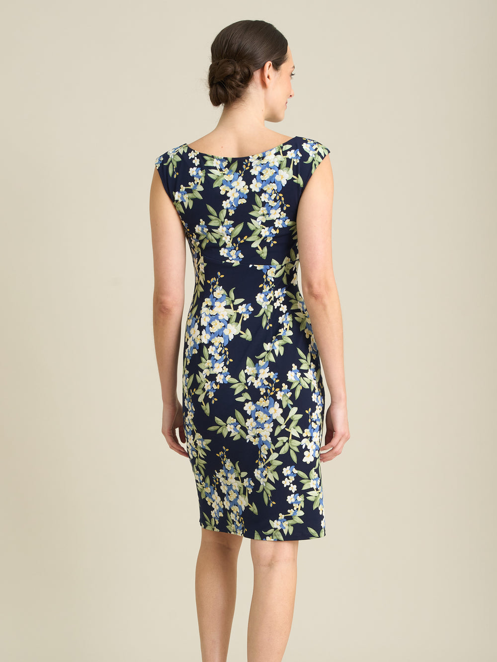 Poppie Sleeveless Faux Wrap Floral Dress