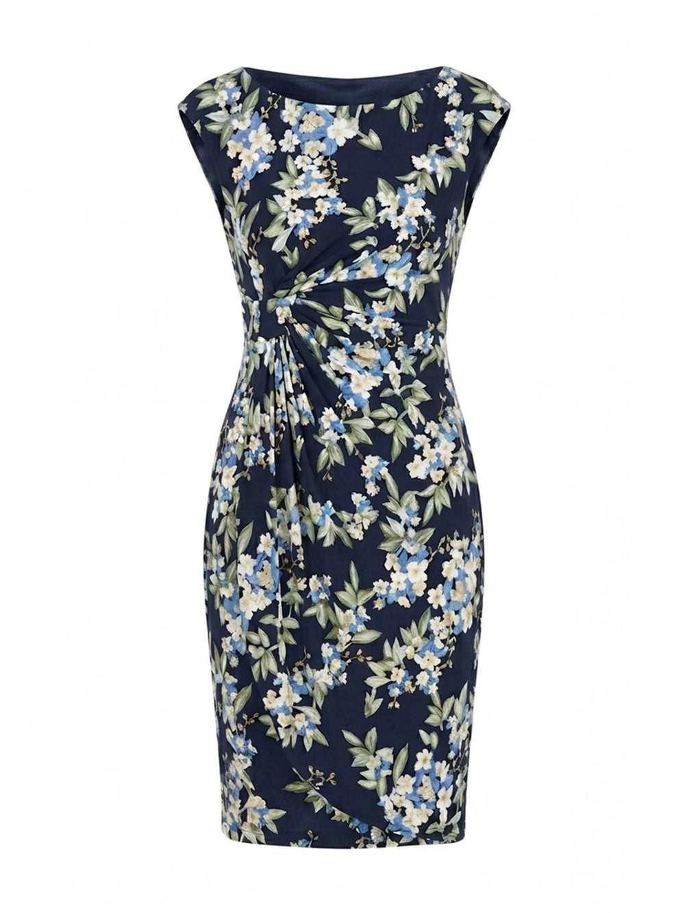 Poppie Sleeveless Faux Wrap Floral Dress