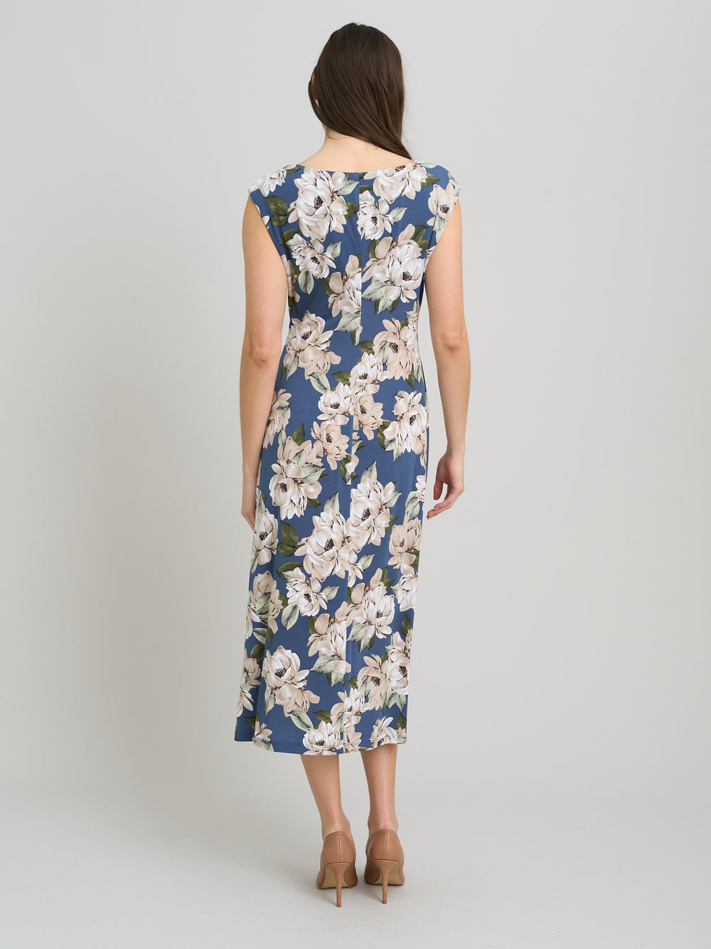 Presley Cowl Neck Floral Midi Dress