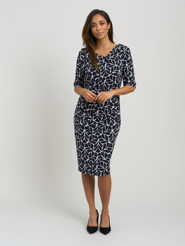 Queenie Abstract Print Jersey Dress