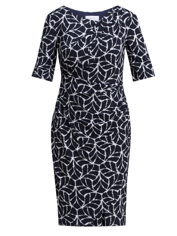 Queenie Abstract Print Jersey Dress