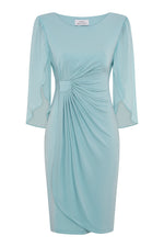 Ryder Faux Wrap Dress With Tulip Sleeve