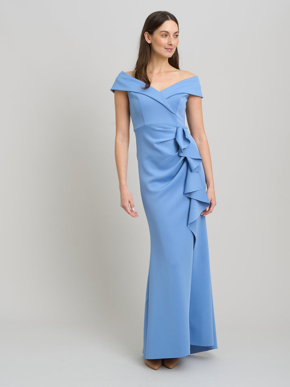 Victoria Maxi Dress With Side Ruching