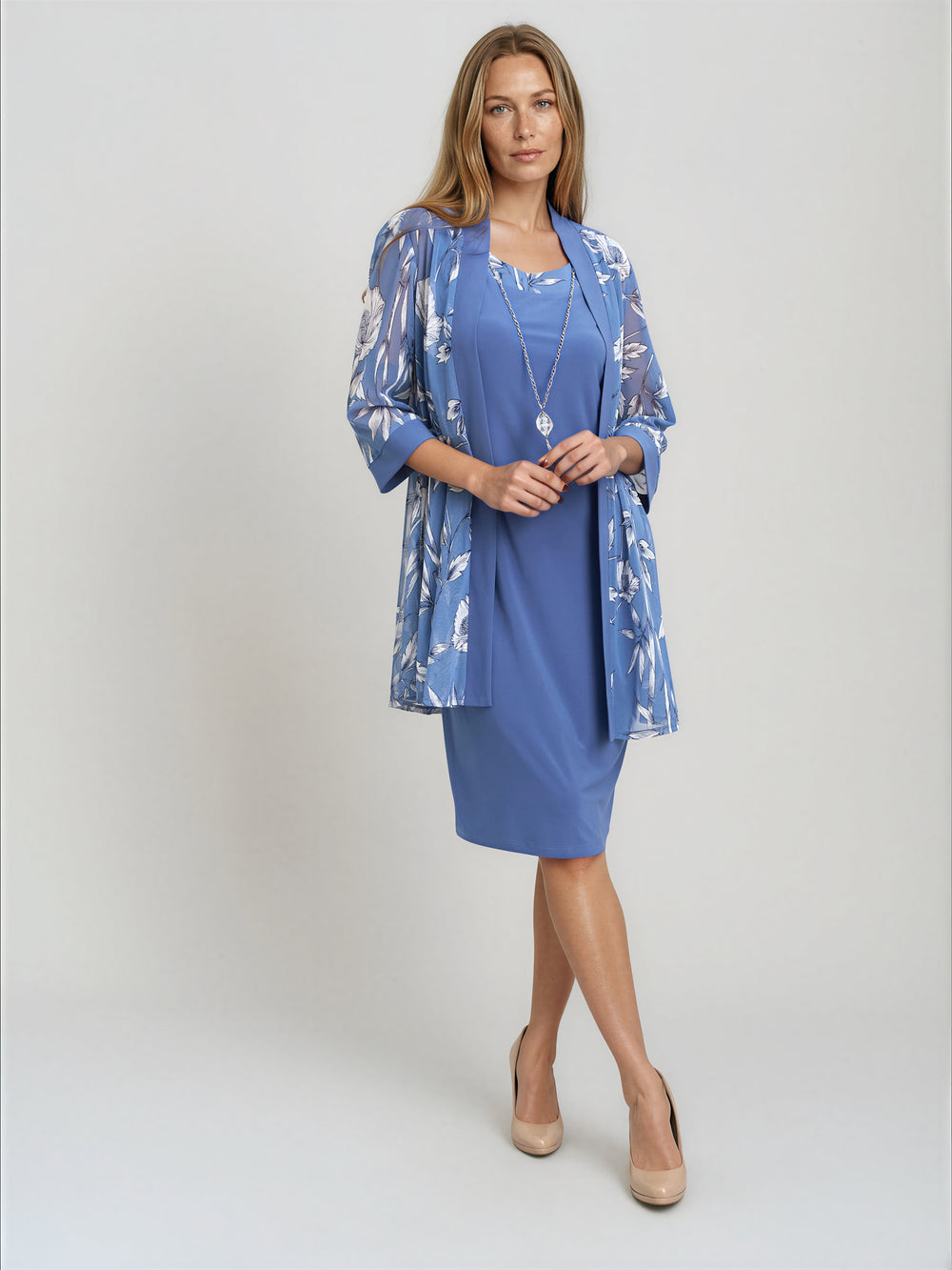 Milana Printed Dress And Jacket