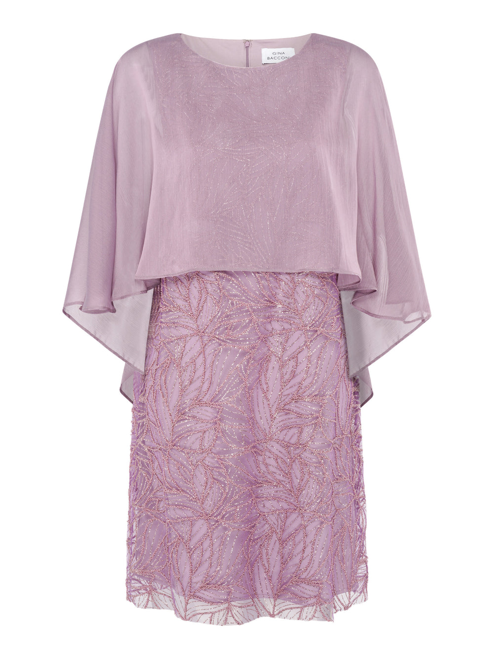 Mili Embroidered Crape Overlay Dress