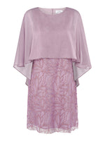 Mili Embroidered Crape Overlay Dress