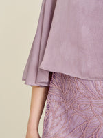 Mili Embroidered Crape Overlay Dress