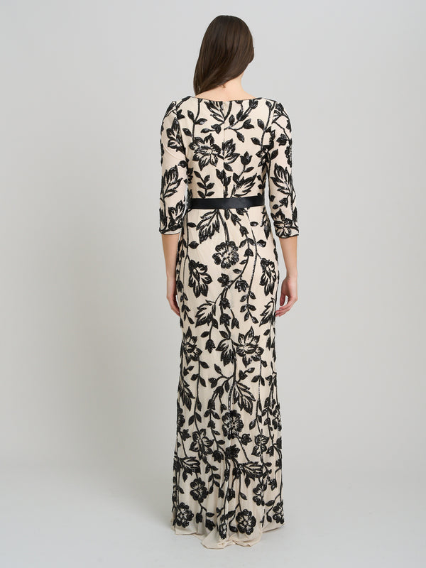 Murphy Embroidered Sequin Maxi Dress