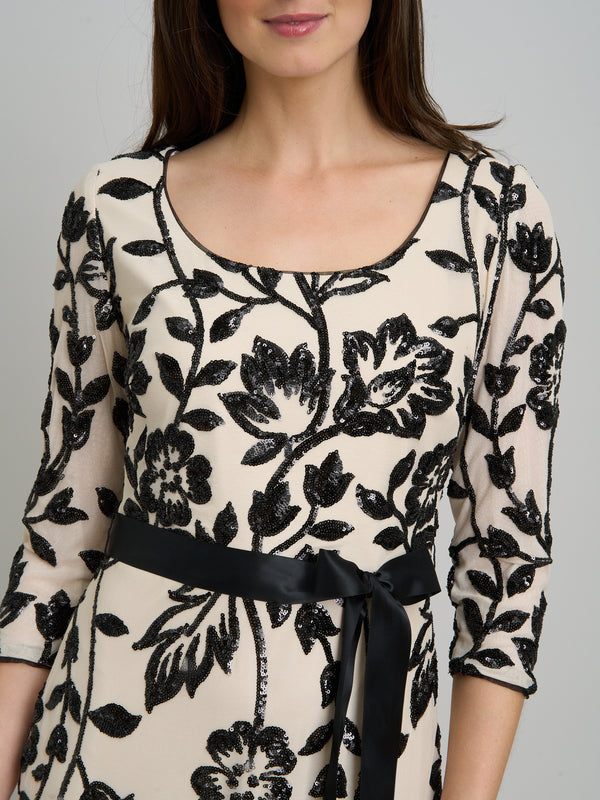 Murphy Embroidered Sequin Maxi Dress