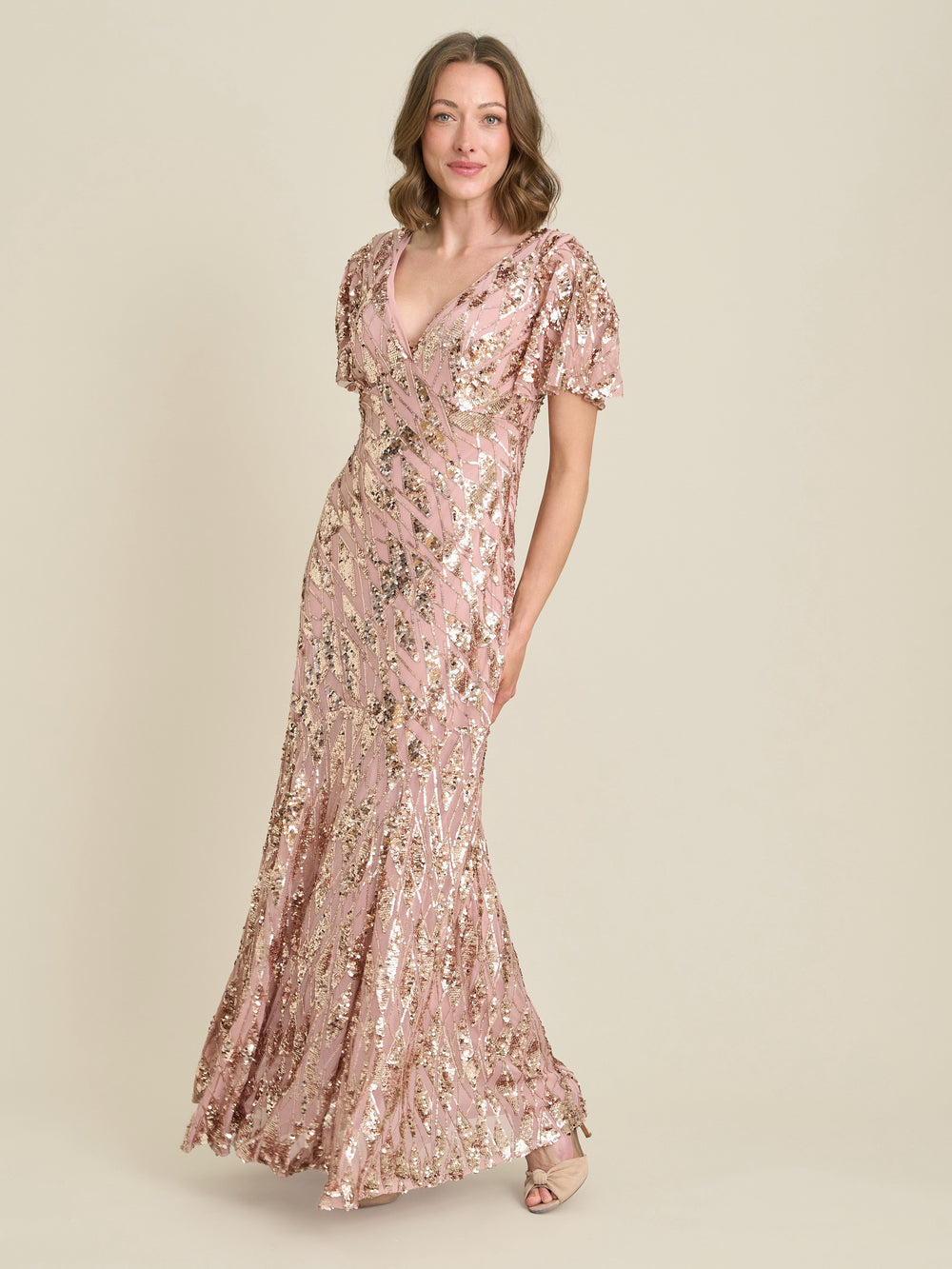 Milena Sequin Embellished Maxi Dress