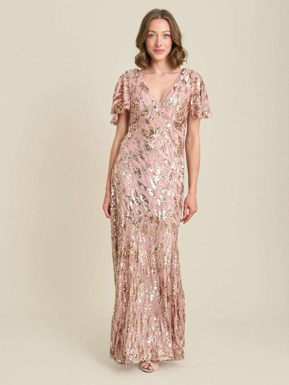 Milena Sequin Embellished Maxi Dress