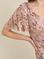 Milena Sequin Embellished Maxi Dress