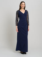 Reena Embellished Sleeves Maxi Dress
