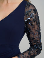 Reena Embellished Sleeves Maxi Dress