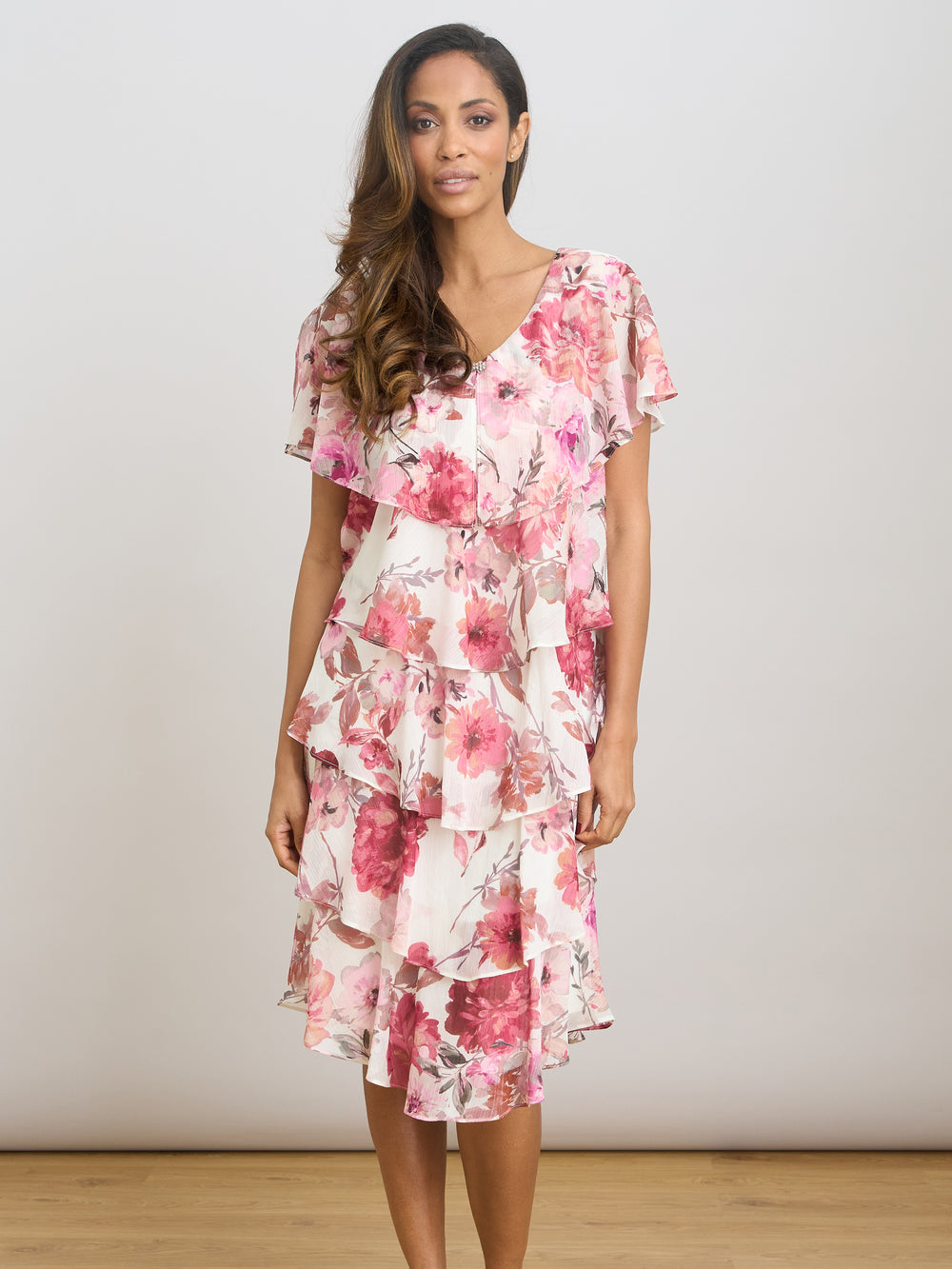 Rei Tiered Floral Dress