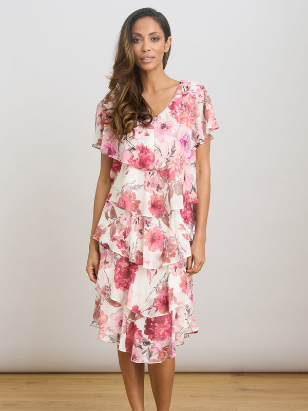Rei Tiered Floral Dress