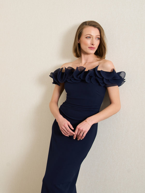 Risa Off-Shoulder Ruffle Maxi Dress