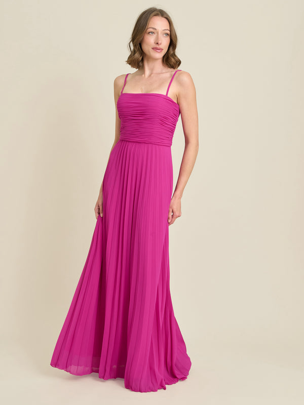 Roberta Pleated Maxi Dress