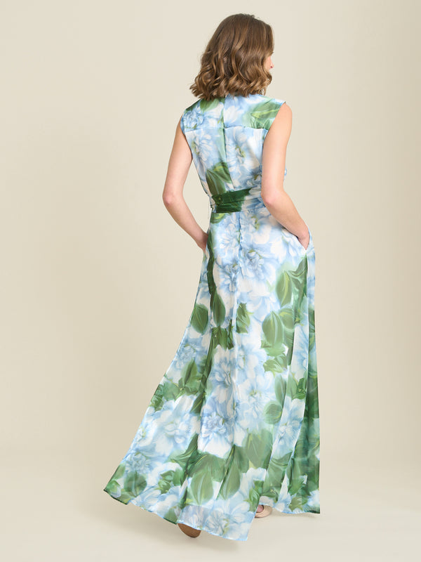 Rikki Floral Belt Tie Maxi Dress