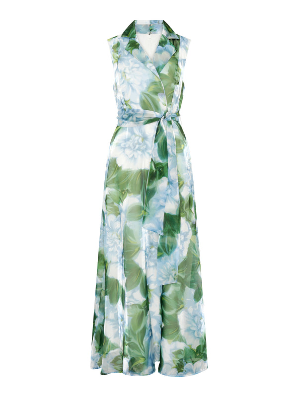 Rikki Floral Belt Tie Maxi Dress
