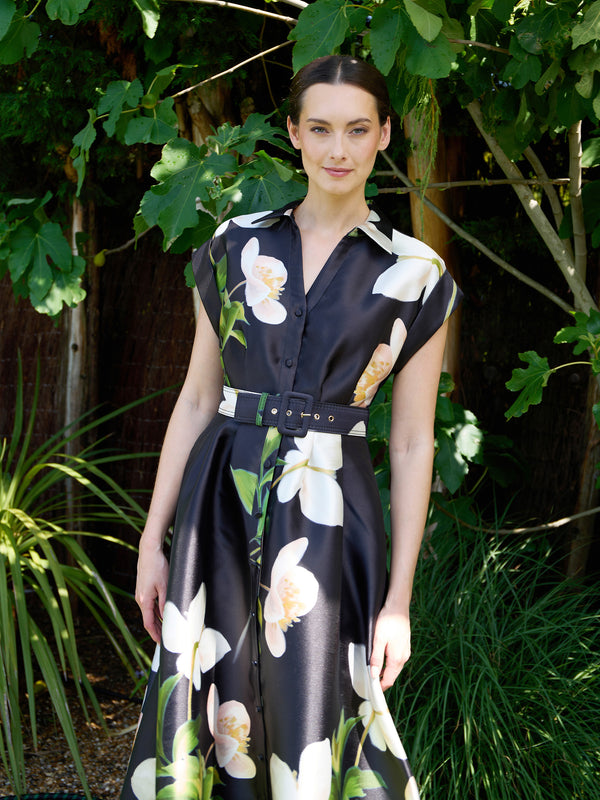 Selina Floral Belted Maxi Dress