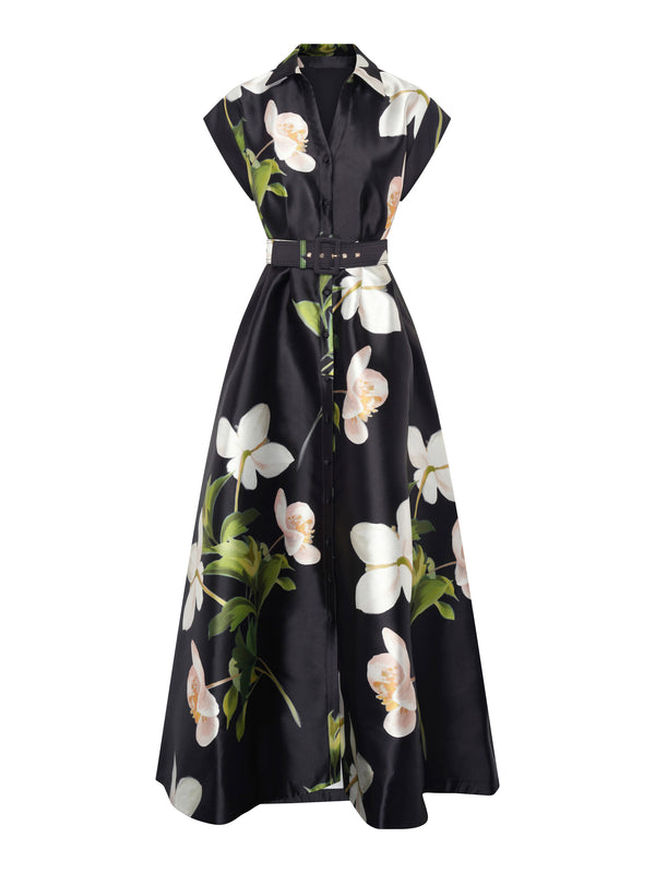 Selina Floral Belted Maxi Dress