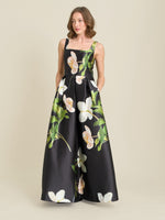 Serena Floral Satin Maxi Dress