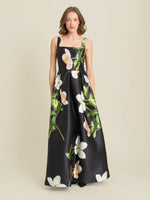 Serena Floral Satin Maxi Dress