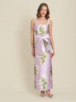 Shawna Floral Tie Waist Maxi Dress