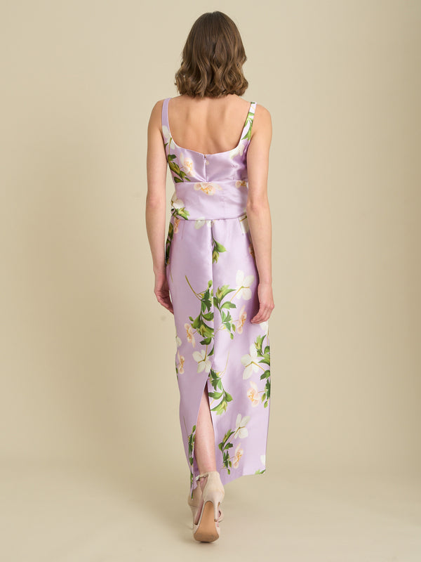 Shawna Floral Tie Waist Maxi Dress