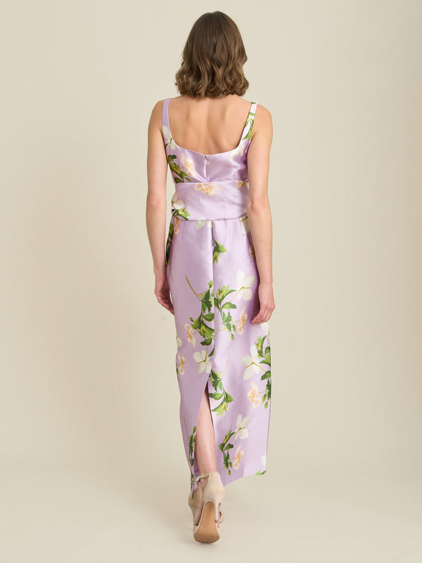 Shawna Floral Tie Waist Maxi Dress
