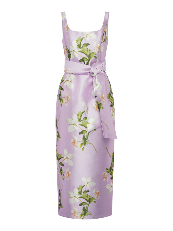 Shawna Floral Tie Waist Maxi Dress