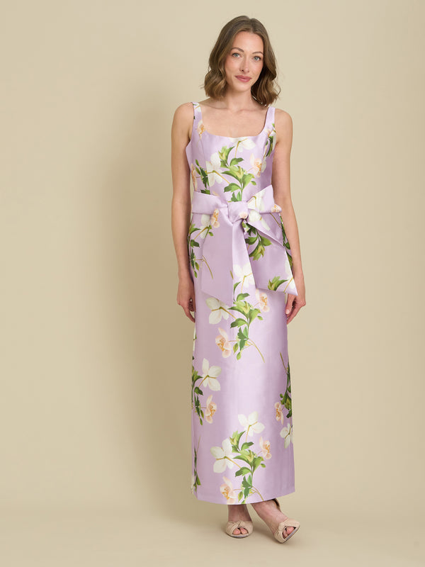 Shawna Floral Tie Waist Maxi Dress