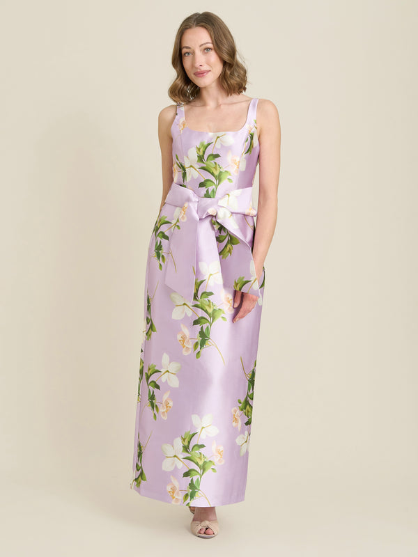 Shawna Floral Tie Waist Maxi Dress