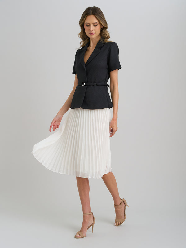 Shelley Belted Pleated Midi Dress