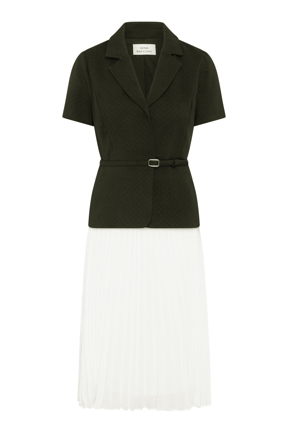 Shelley Belted Pleated Midi Dress