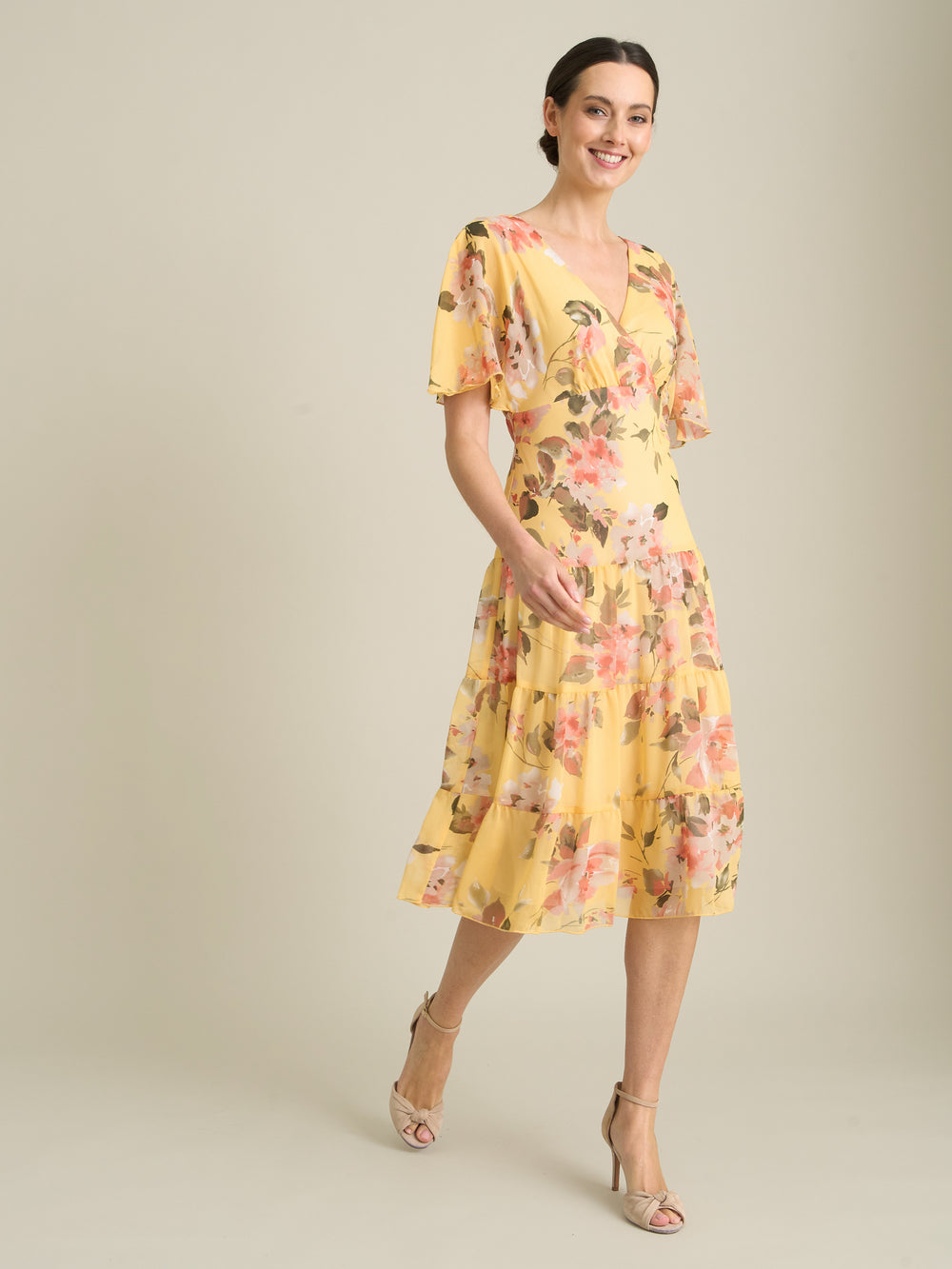 Agatha Floral Chiffon Dress