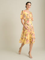 Agatha Floral Chiffon Dress