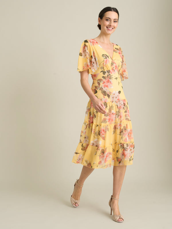 Agatha Floral Chiffon Dress
