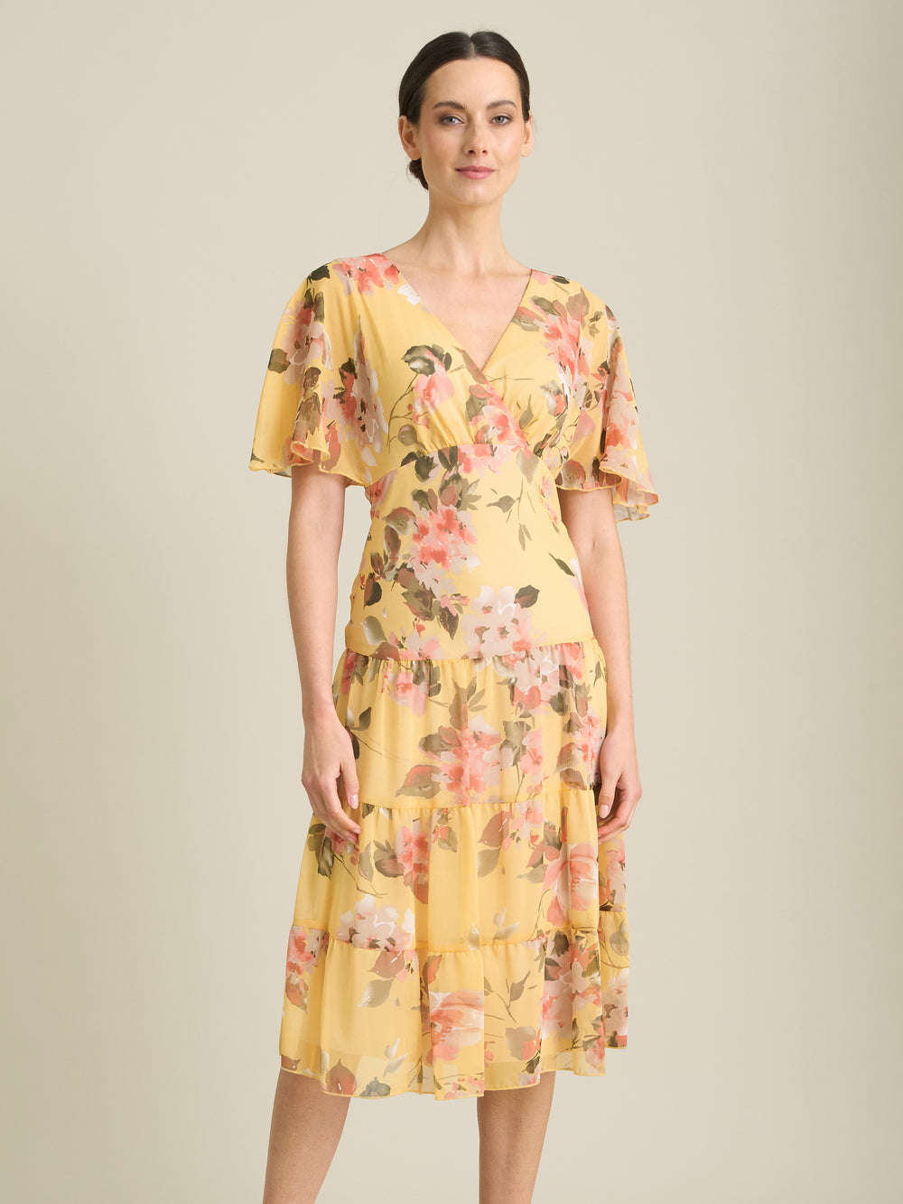 Agatha Floral Chiffon Dress