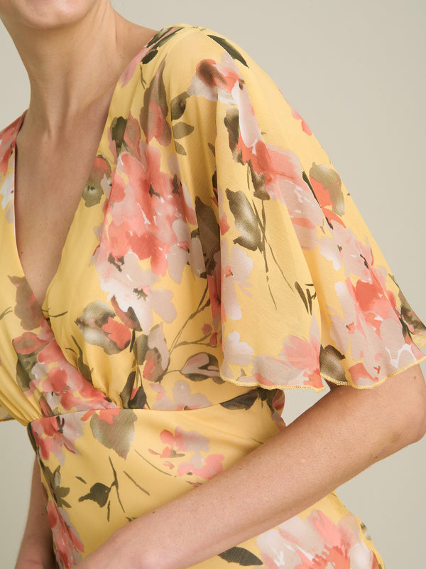 Agatha Floral Chiffon Dress